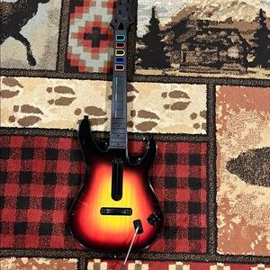 PS2 PlayStation red octane guitar hero guitar